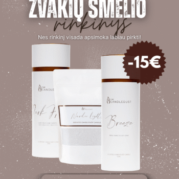 Smėlio žvakių rinkinys 2x650 g + 1x330 g – sutaupyk 15 €